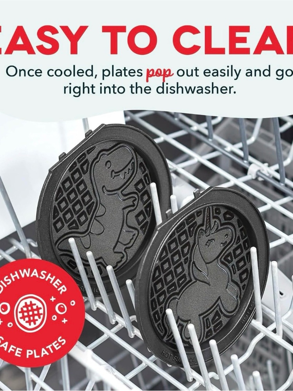 Dash MultiMaker Mini System-Mini Waffle Maker, 4-Removable Griddle Plates+EXTRAS - Picture 7 of 10